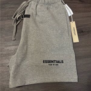 Essentials Gray Athletic Shorts